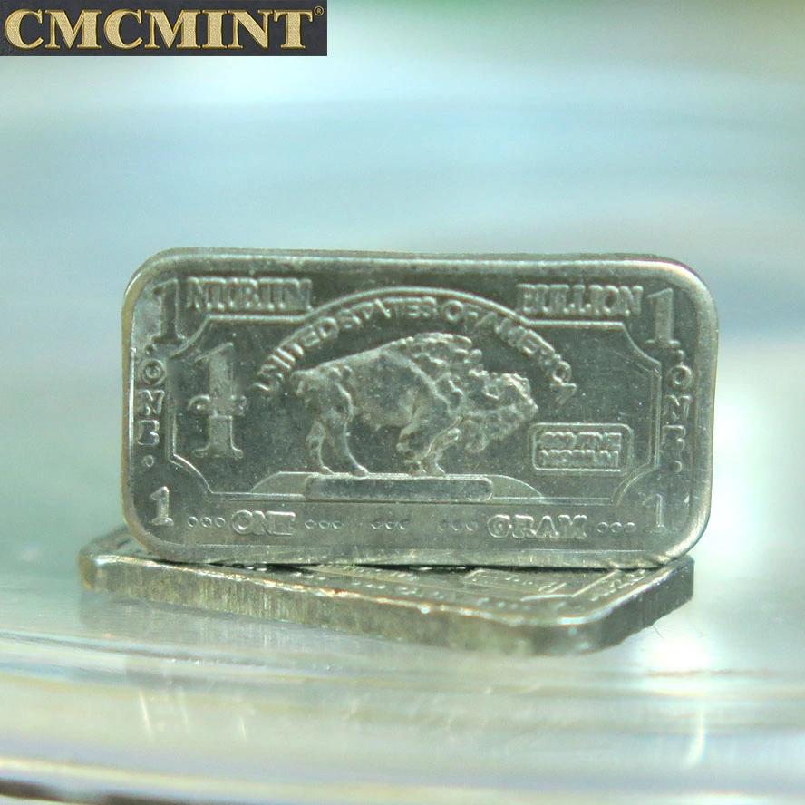 Metal Crafts Niobium Price 1 Gram. 999 Fine Pure Niobium Buffalo Bullion Bar